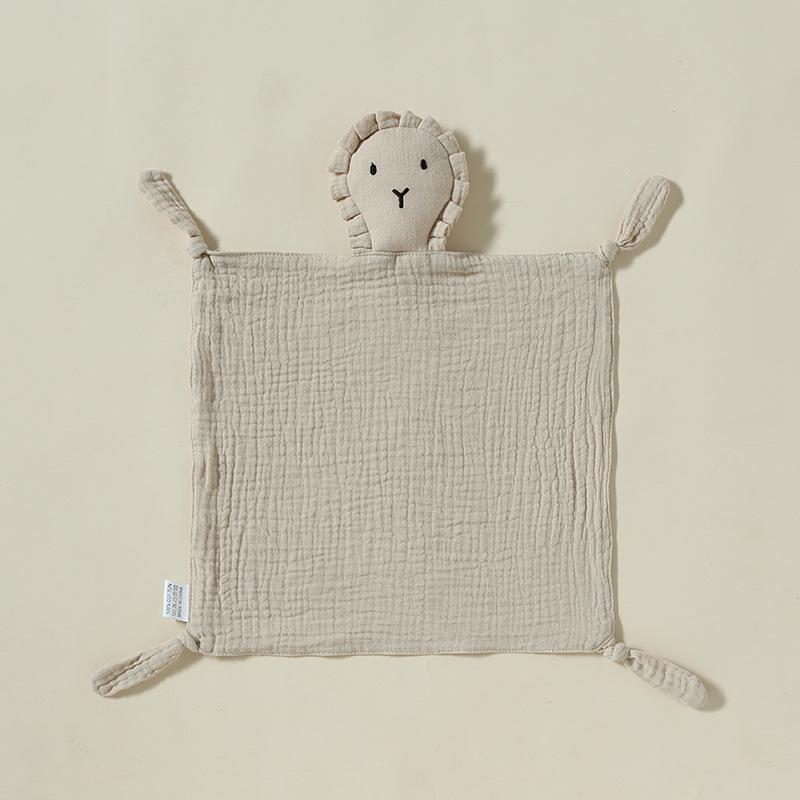 Pure Cotton Baby Comfort Toy: Rabbit Sleep Companion Crinkle Handkerchief
