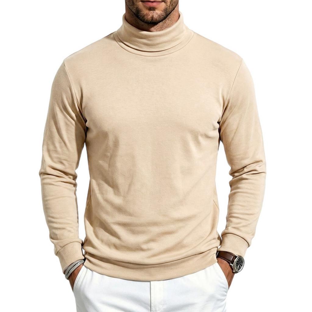 Men's Mock Neck Long Sleeve Thermal T-Shirt Base Layer for Winter Warm Casual