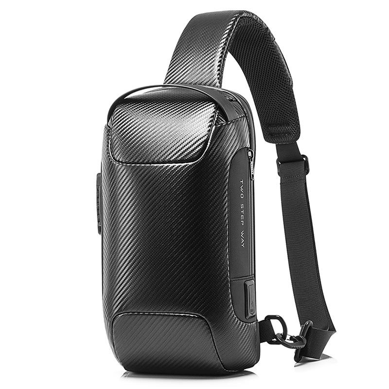 Men's Functional Crossbody Chest Bag – Trendy Korean Style Business Shoulder Bag