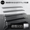 Rowaica Acrylic Display Tiered Platform for Acrylic and Displaying and Displaying Stand, Black, Tabletop, Staircase, Figures, Stands, Collections, (4
