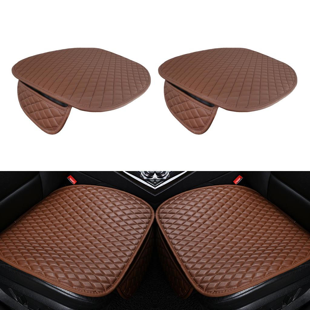 

Pack Of 2 Universal Cover Cushion Pad Mat Breathable Interior Brown