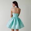 Nuovo Arrivo Estivo: Elegante Vestito da Donna con Spalline Sottili Pieghettato e Strass