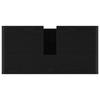 Bathroom Furniture Set with Door Black Oak Effect Wood Based Material