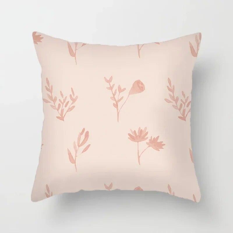 45x45cm Pastoralen Stil Cartoon Tier Schildkröte Pflanzen Druck Kissenbezug Bequemes Sofa Hotel Auto Sitzkissen Abdeckung wohnkultur