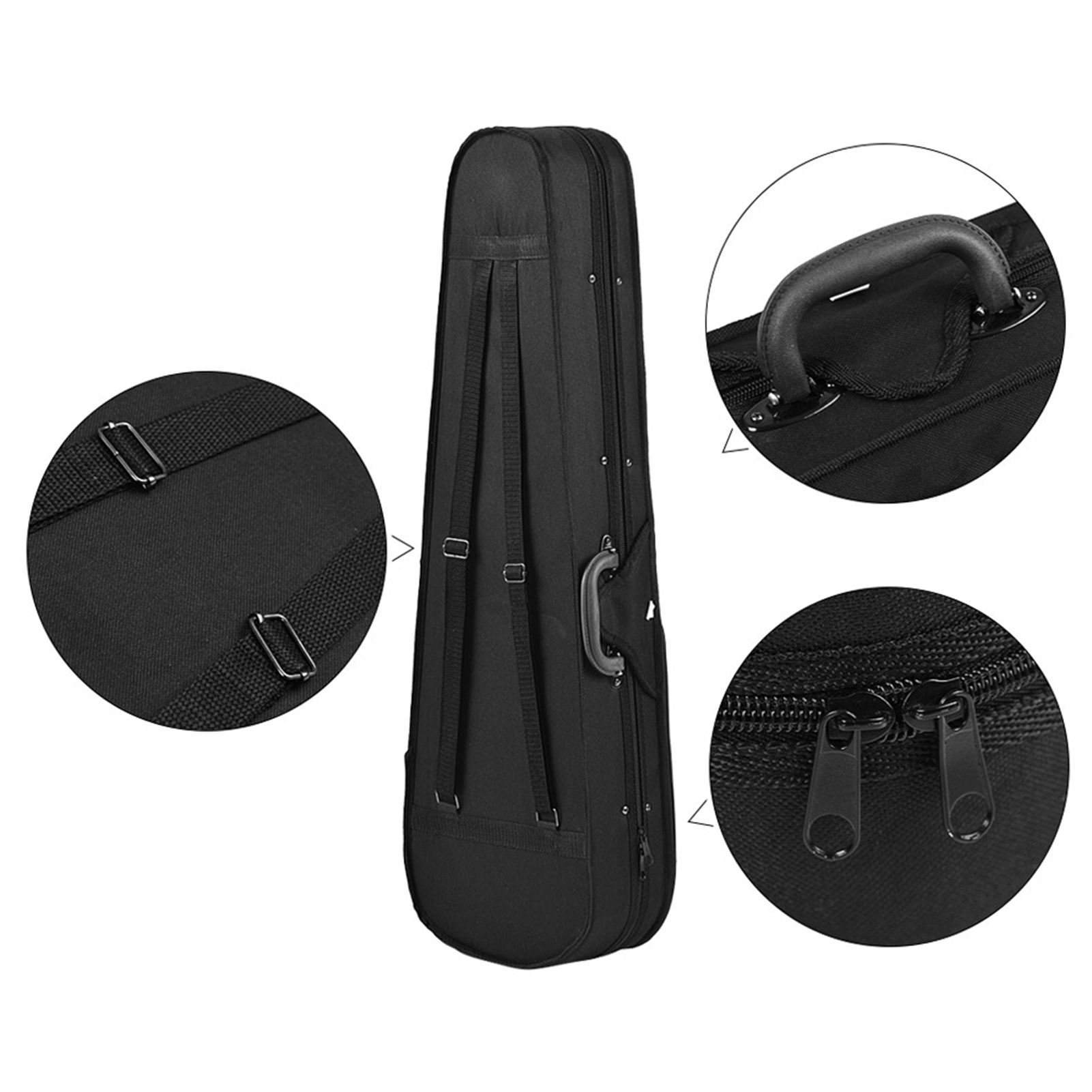 

Профессиональный кейс-коробка для скрипки 4/4 полного размера треугольной формы, жесткий и сверхлегкий, с плечевыми ремнями для Страдивари