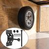 Wall Mounted Tire Storage Heavy Duty Spare Mounting Bracket for Enclosed Trailers, Trailer Accessory Mount Wheel Secure Storage, Carrier