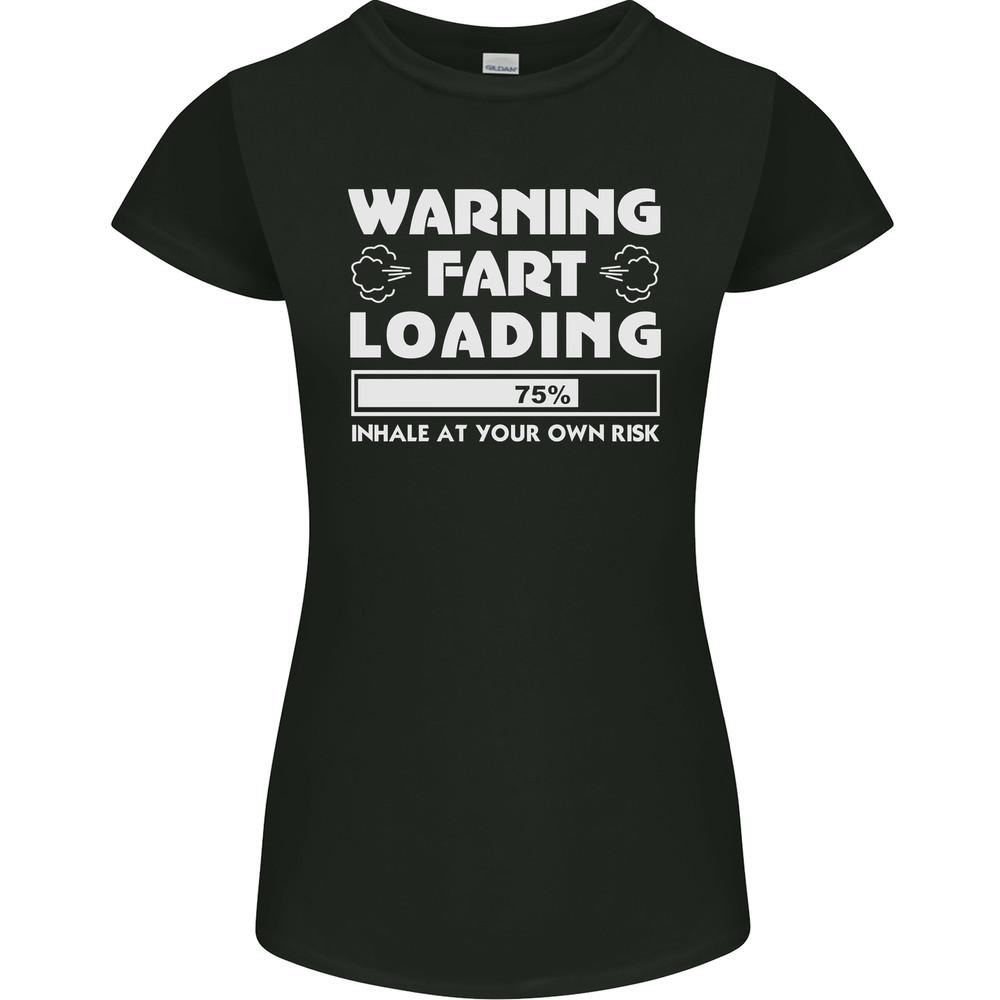 Warning Fart Loading Funny Farting Dad Womens Petite Cut T-Shirt Unisex T-Shirt L