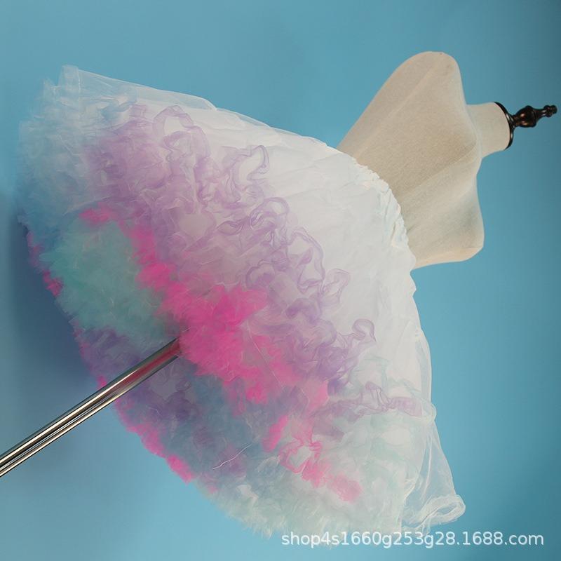 Skirt Support Lolita Boneless Yarn Support White Cloud Cotton Support Rainbow Fart Violent Fluffy Inner Petticoat