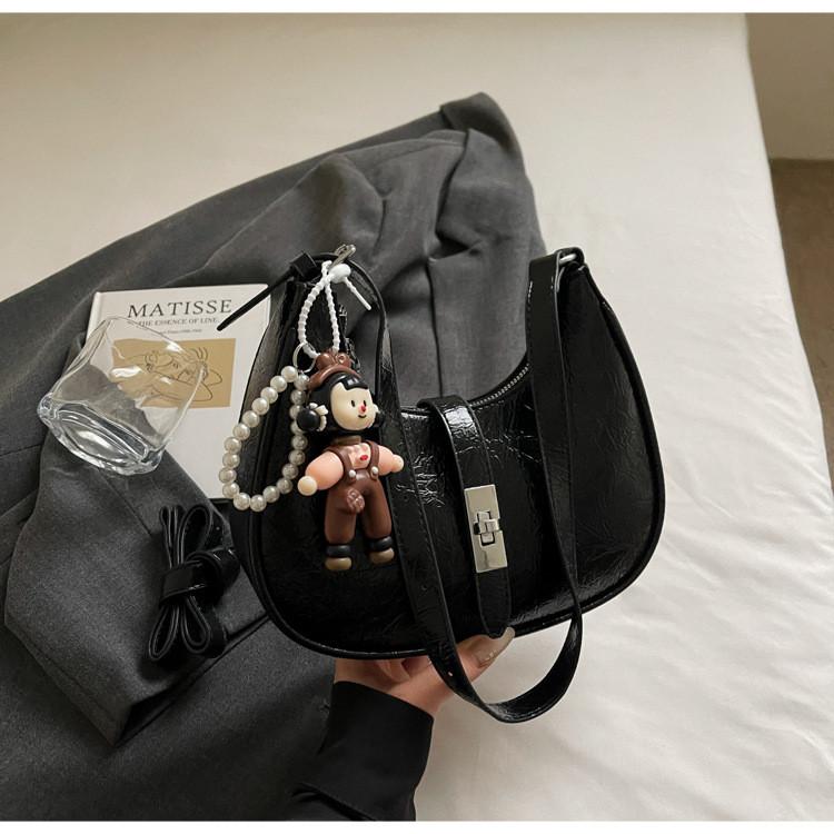 IELGY Underarm Bag Fashionable All-Match Casual One-Shoulder Messenger Dumpling Bag