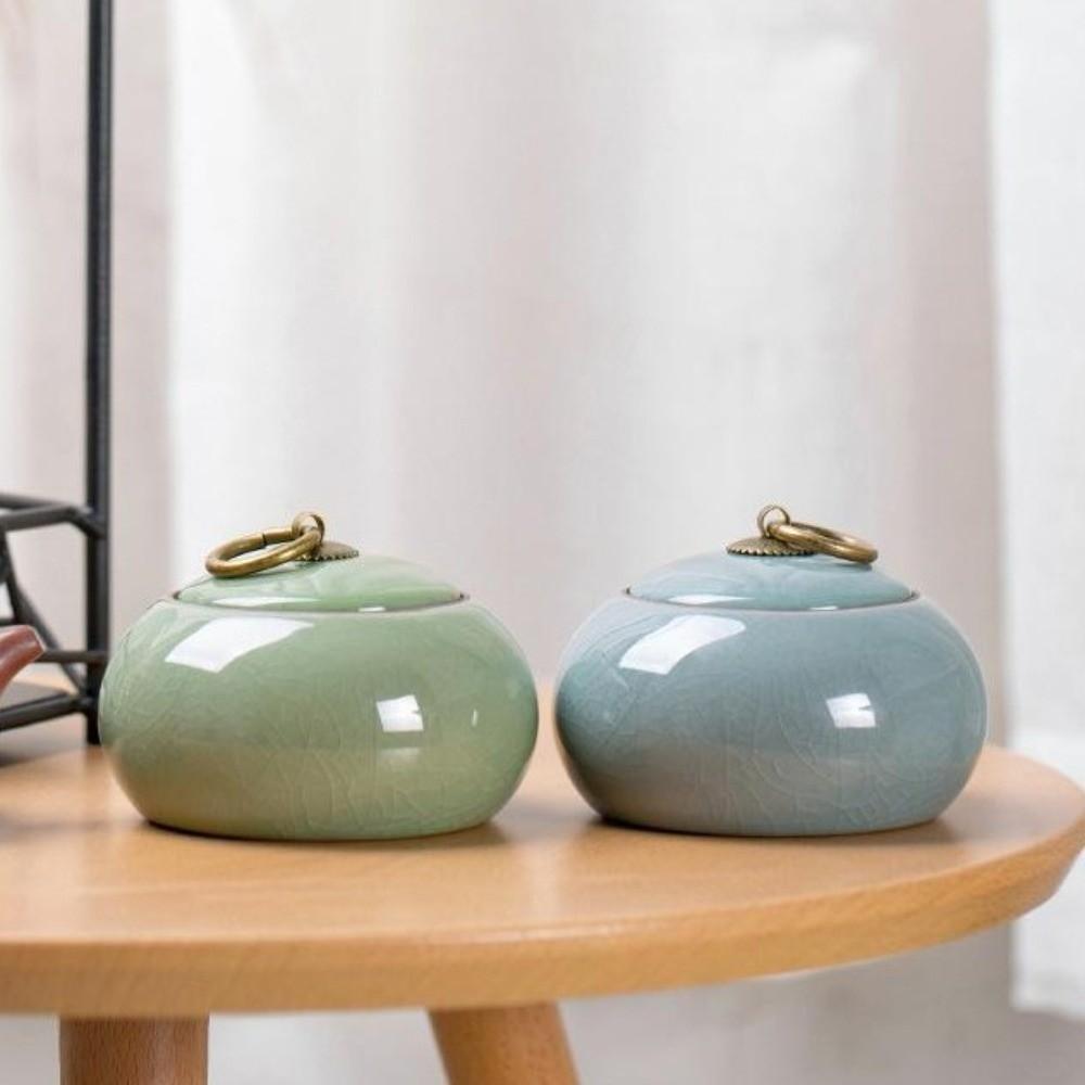 Sealed Storage Jar Ceramic Tea Storage Box Chinese Style Tea Canister Puer Tea