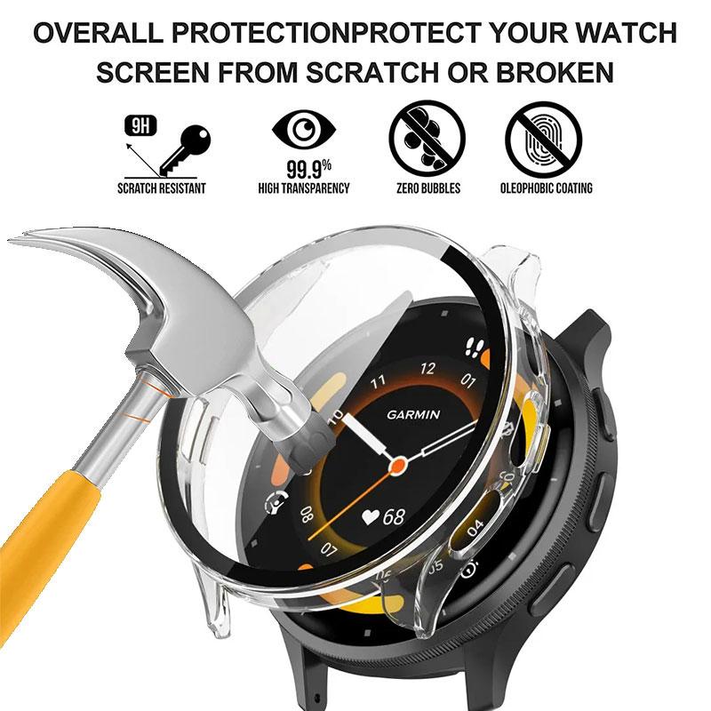 PC Case+Tempered Glass For Garmin Venu 3 Smartwatch Protective Cover Bumper For Garmin Venu 3 Screen Protector Shell Accessories