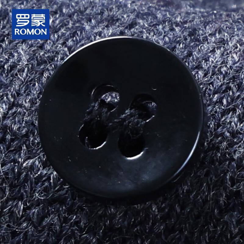 Romon Men's 100% Pure Wool Polo Collar Sweater