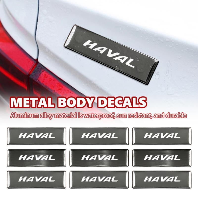Emblème de logo de voiture en métal Autocollants décoratifs Badge Décalcomanie Intérieur Pour Haval Great Wall Jolion H1 H2 H3 H4 H5 H6 H7 H9 F5 F7 M4 M6