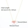 1pc Three Natural Stones Droplet Shaped Pendant Necklace for Women Stainless Steel Gilded Chain Fashion Handmade Choker