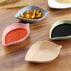 10 pezzi piatto per salsa per uso alimentare, contatto, mantenere pulito, ecologico, moda, portatile, a forma di foglia, piatto per salsa, strumento per la tavola, per il ristorante