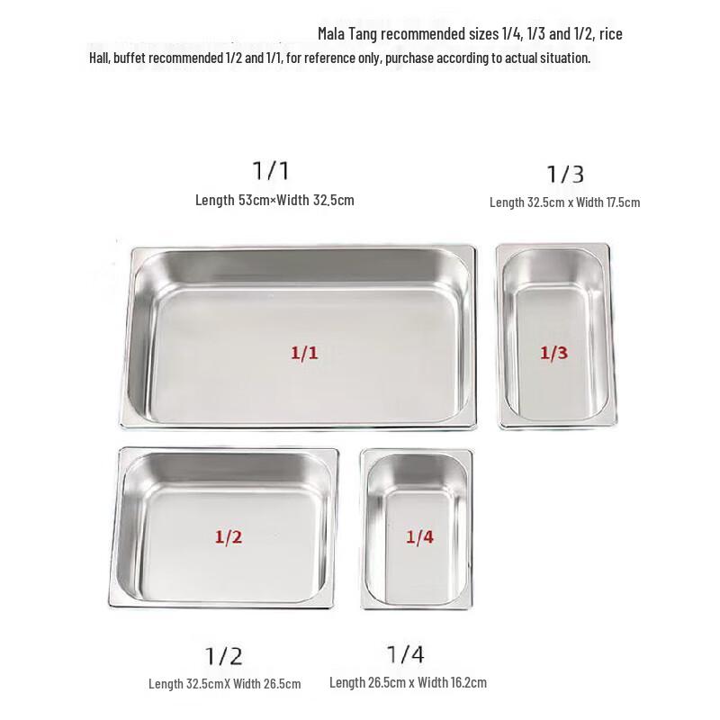 Stainless Steel Gastronorm Food Pan with Lid