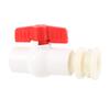 1/2" 3/4" Garden Irrigation Tools Female Thread Ball Valve with Male Thread PVC Connector and Waterstop Tape Water Tank Fittings