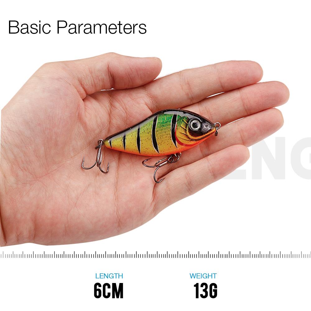 6cm/8cm/10cm Slider Jerkbait Sinking Wobblers For Pike Crankbait Fishing Lure Rattling And Vib For Winter Fishing Tackle