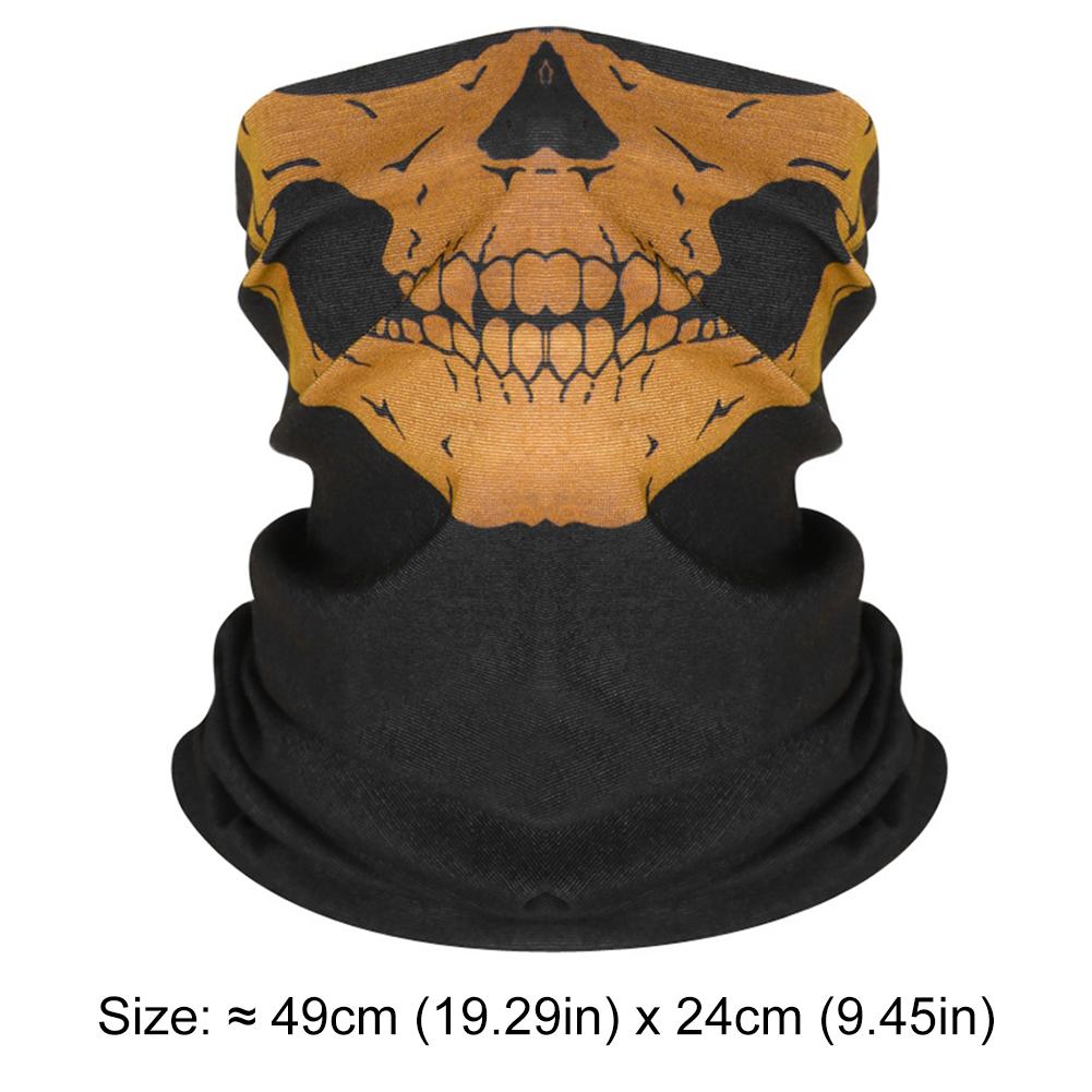 Halloween Ghost Full Face Mask Skull Scary Ghost Skeleton Motorcycle Cycling Headmask for Halloween Cosplay Balaclava Halloween