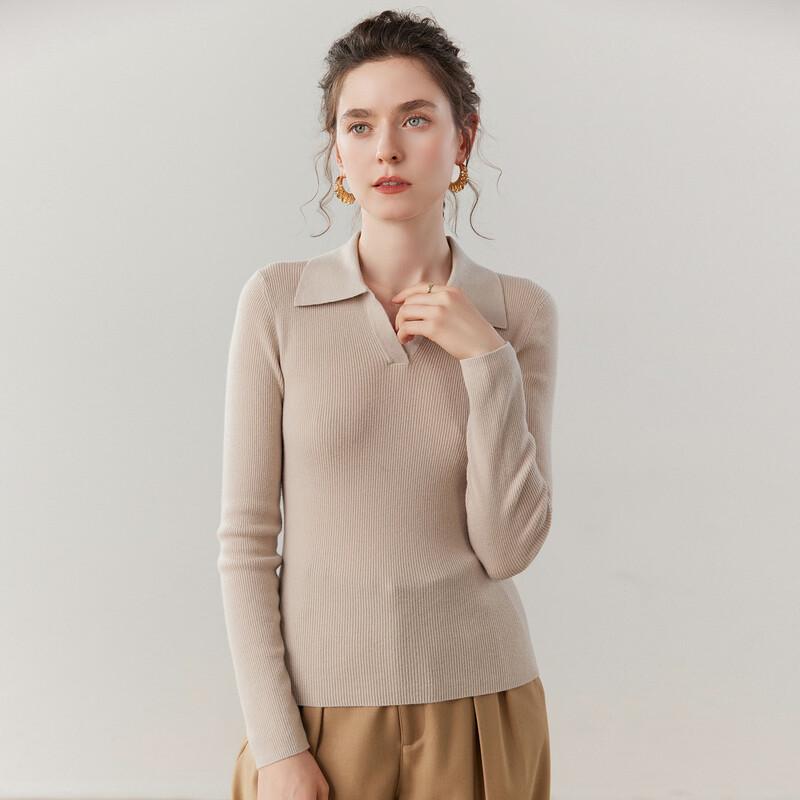 Fanzhen Women's Fall/Winter 2025 Cashmere Polo Sweater