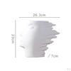 Ceramic Modern Arts Vases Minimalist Abstract Human Statue Flowers Vase Decoration Indoor Pot er for