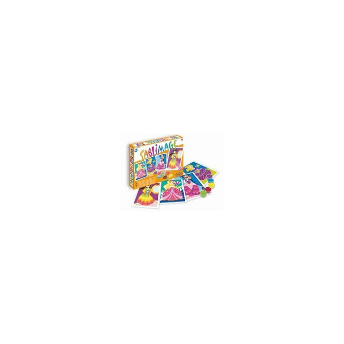 Jeu De Sable À Modeler - Sentosphère - Kit De Sablimage Princesses - Violet - Orange