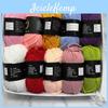 500g Algodón Leche 10pz Lote Hilo Suave Teñido Seleccionado 4 hebras Set de Hilo de Tejer Para Crochet Bolsas Tejidas Suéter Bufanda Suministros de Tejido
