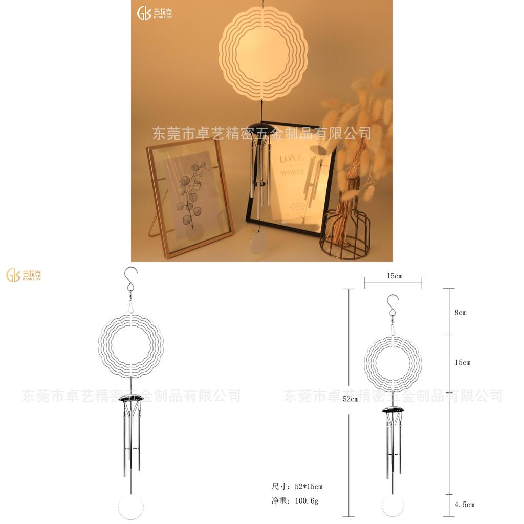 Metal Decorative Hanging Ornament With Heat Sublimation Design For Outdoor Garden And Home Decor