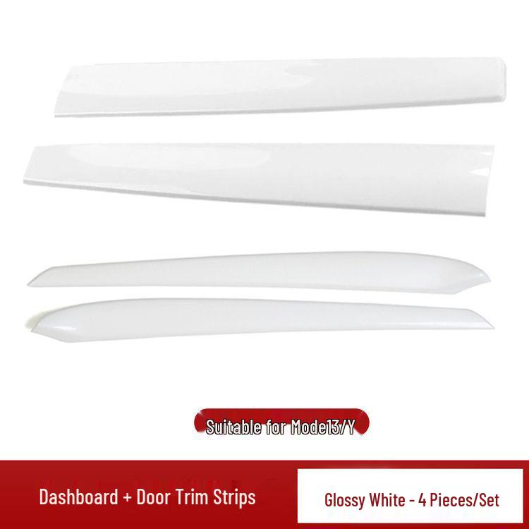Carbon Fiber Decor Strips for Tesla Model 3/Y Dashboard & Console Protection