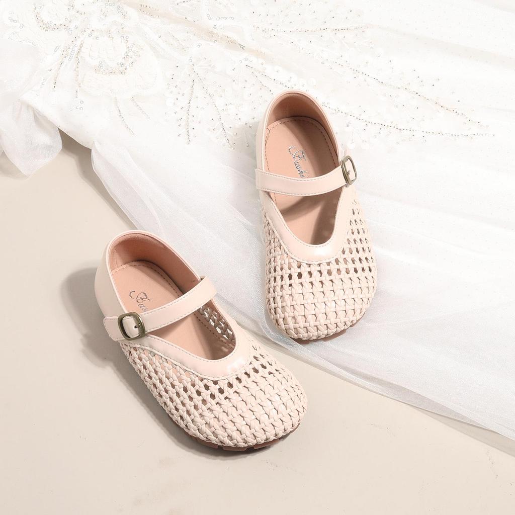 2026 Girls' Summer Princess Sandals - Spring Leather Hollow Design