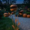 Rusty Garden Stake Carnivorous Plant Stake Metal Venus Flytrap Sculpture Support Monstrous Ornament for Yard Flower Bed Lawn Outdoor