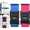 Luggage Belts Strong Elastic Extra Safety Travel Suitcase Luggage Baggage Security Straps Tie Belt Carry On Straps Adjustable