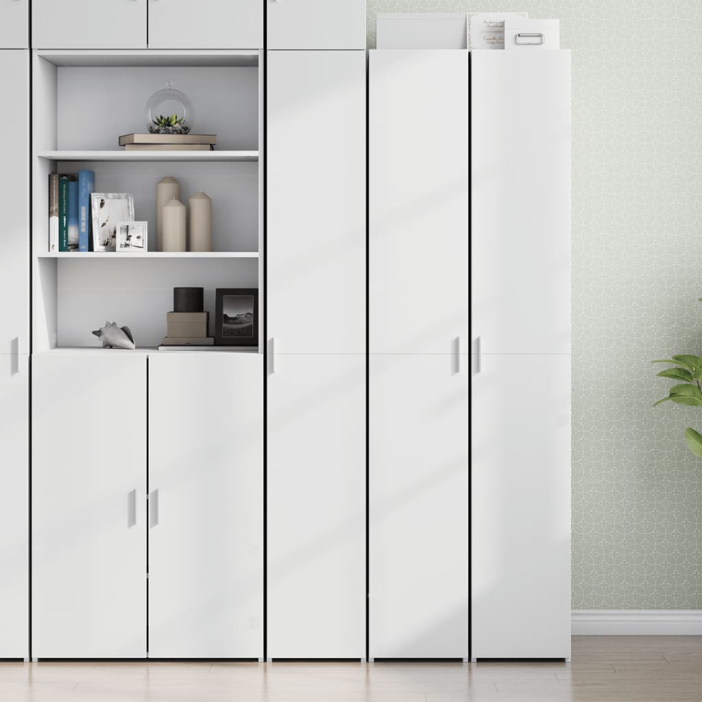 Highboard White 30 x 42.5 x 185 cm Particleboard
