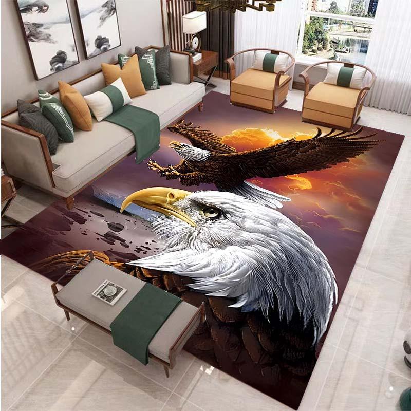 3D Printed Great Eagle Soft Mat Carpet for Home Living Room Bedroom Kitchen Home Decor Mat Vibrant Eagle Design Mat Eagle Decor