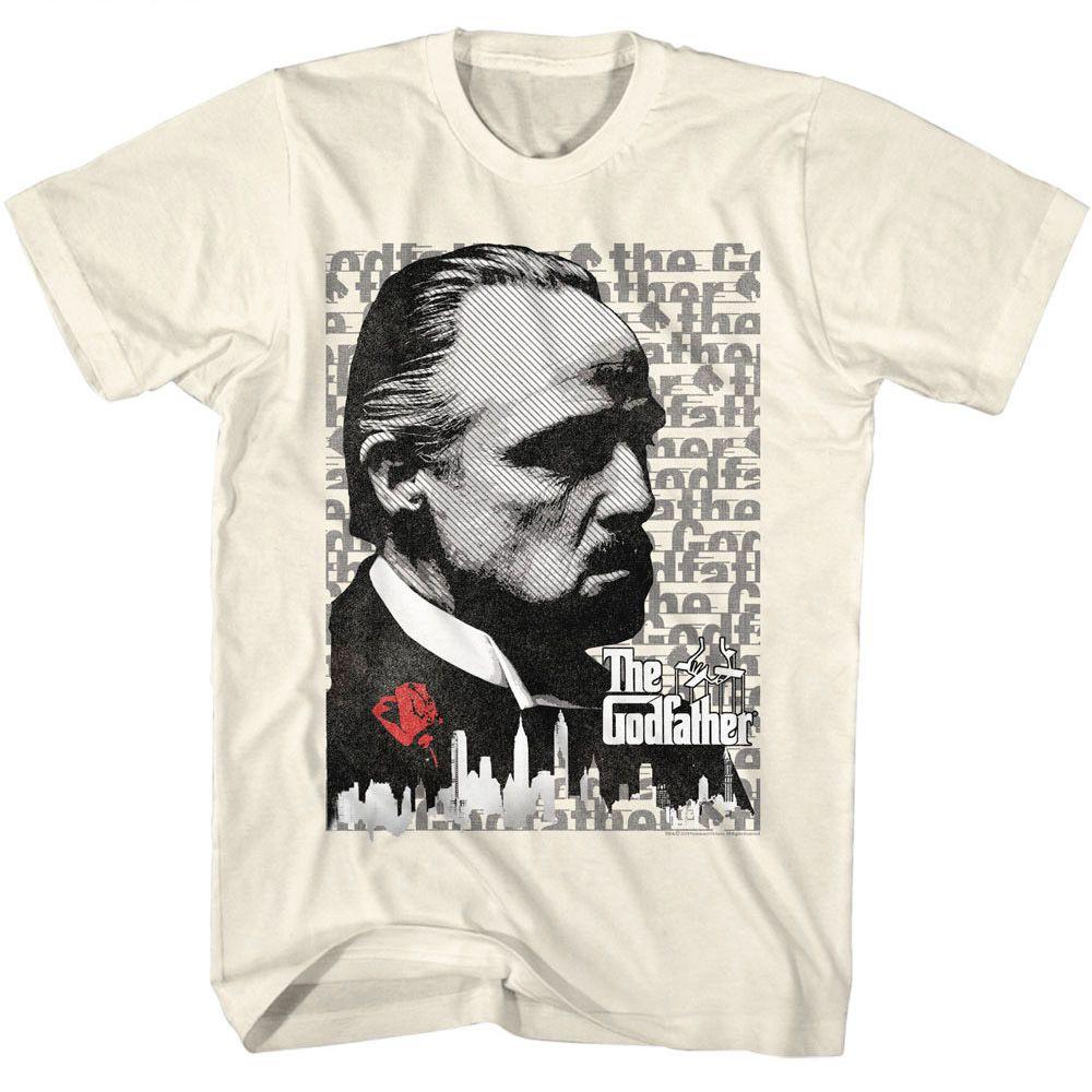 Godfather Text Bg Natural Movie Shirt L