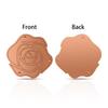 Bird Bath Copper Disk 0.6mm Thick Flower Shape Water Purifier Plate 3 Point Support for Outdoor Garden Patio Lawn Fountain