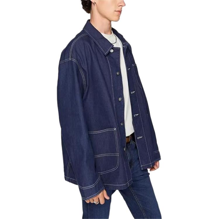 Lee Loose Fit Comfortable Workwear Casual Denim Jacket Men jackets Light-Wash LMT006240100354-898L00
