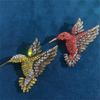 Persönlichkeit Bunte Strass-Kolibri-Broschen für Damen Tier-Anstecknadel Brosche Mode Party Kleidung Schmuck Zubehör