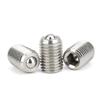 2pcs Conveyor Ball Roller Stainless Steel Ball Transfer Unit Bolt Locating Pin Ball Rollers With Set Screw
