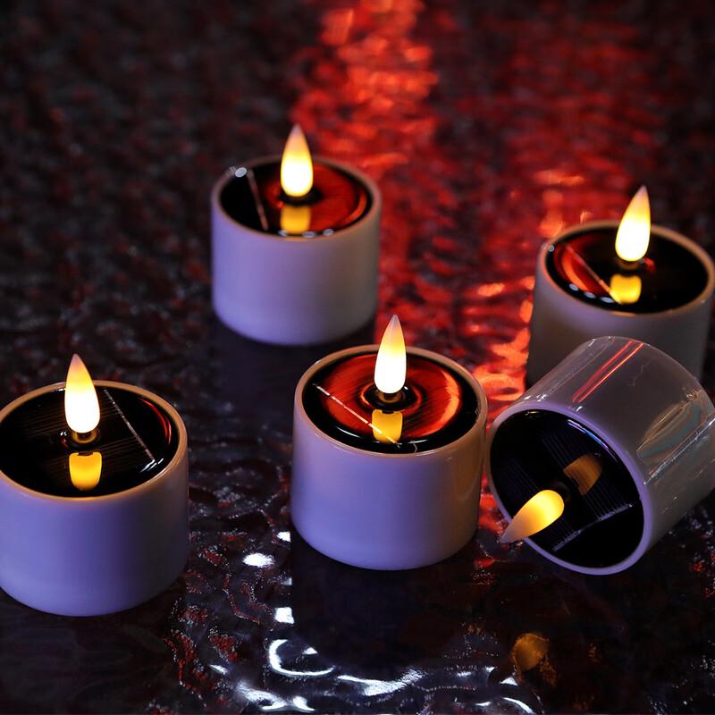 Solar Garden Comma Candle Lamps (3-Pack)