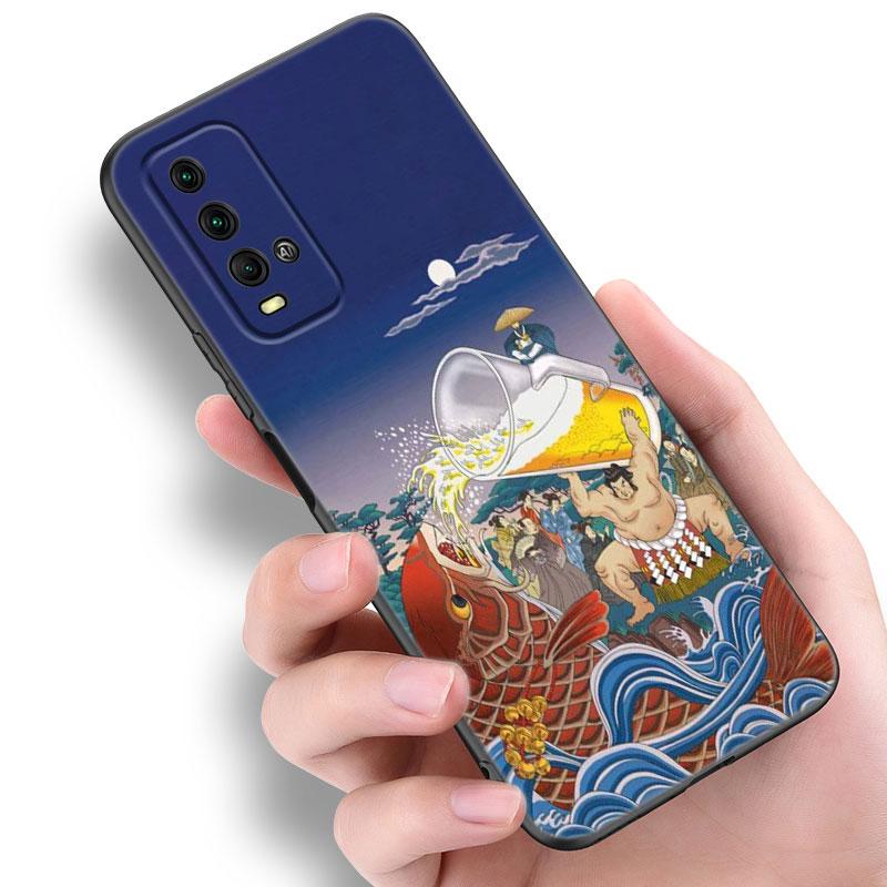 Anime-Telefonhülle im japanischen Stil für Xiaomi Redmi Note 5 6 9T K20 K40 K50 Pro 7A 8A 9A 9C 9i 10A 10C A1 S2, weiche schwarze TPU-Abdeckung