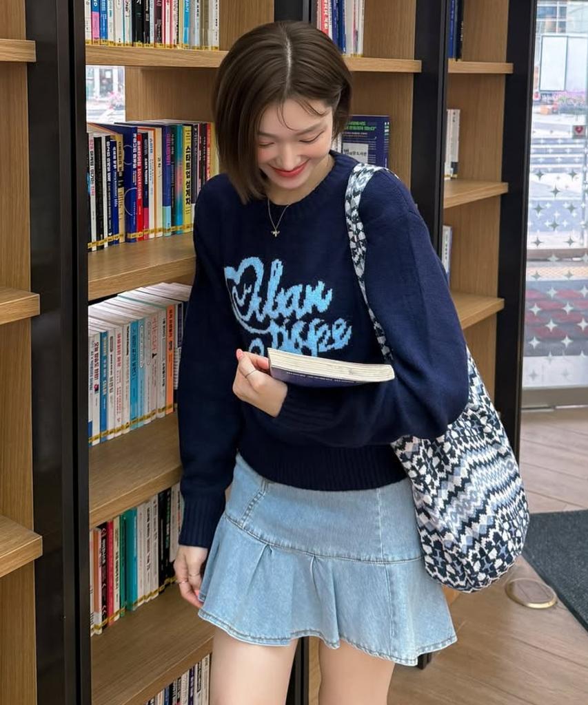 URBANDTYPE Lovely Brushed Crop Knit_3Color