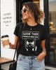 Cute Cat Alphabet Print Unisexs Tshirt Llegue Tarde Porque No Queria Venir Unisex Casual Shortsleeve Crew Neck Top Cat Tshirt