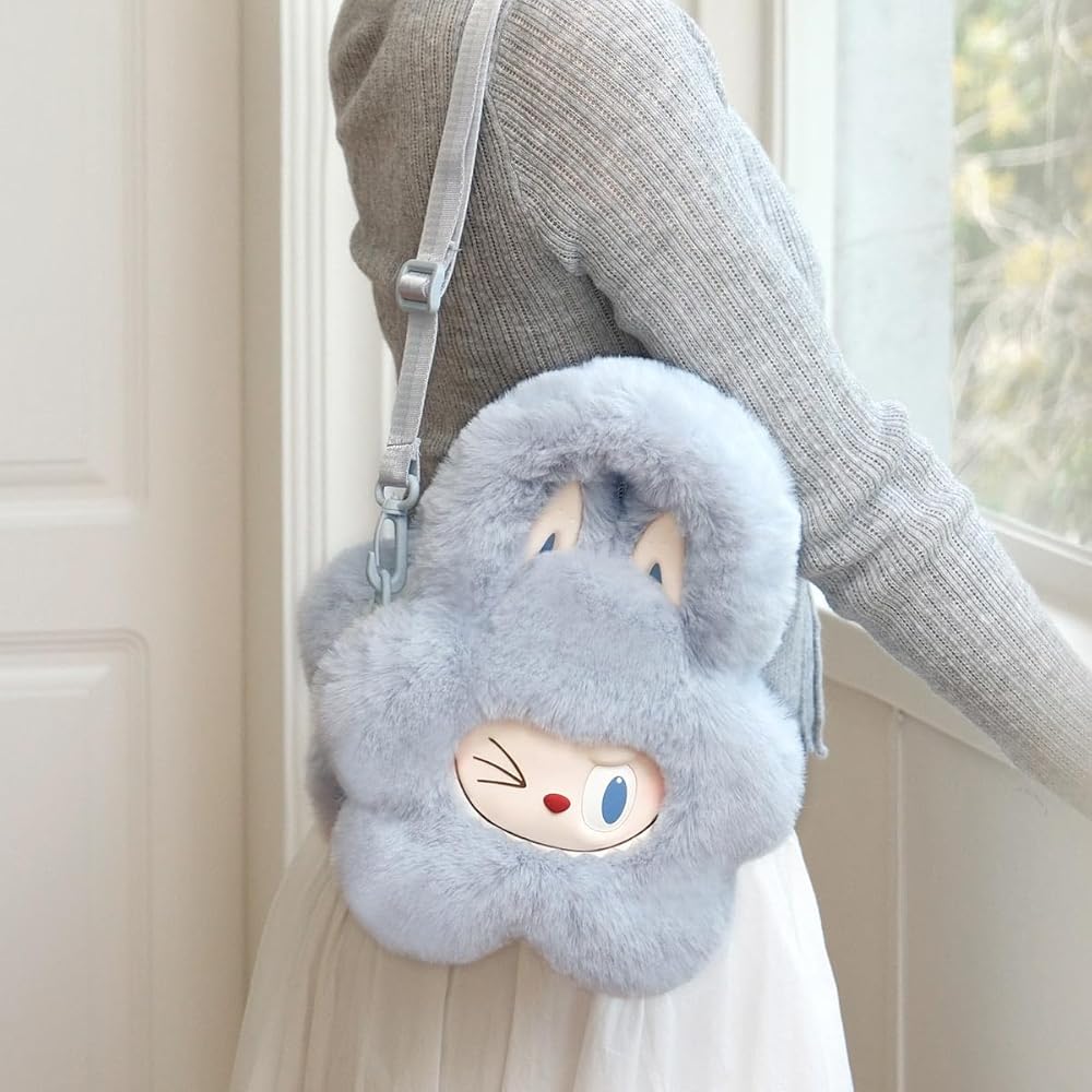 Pop Mart The Monsters Classic Plush Flower Bag Blue
