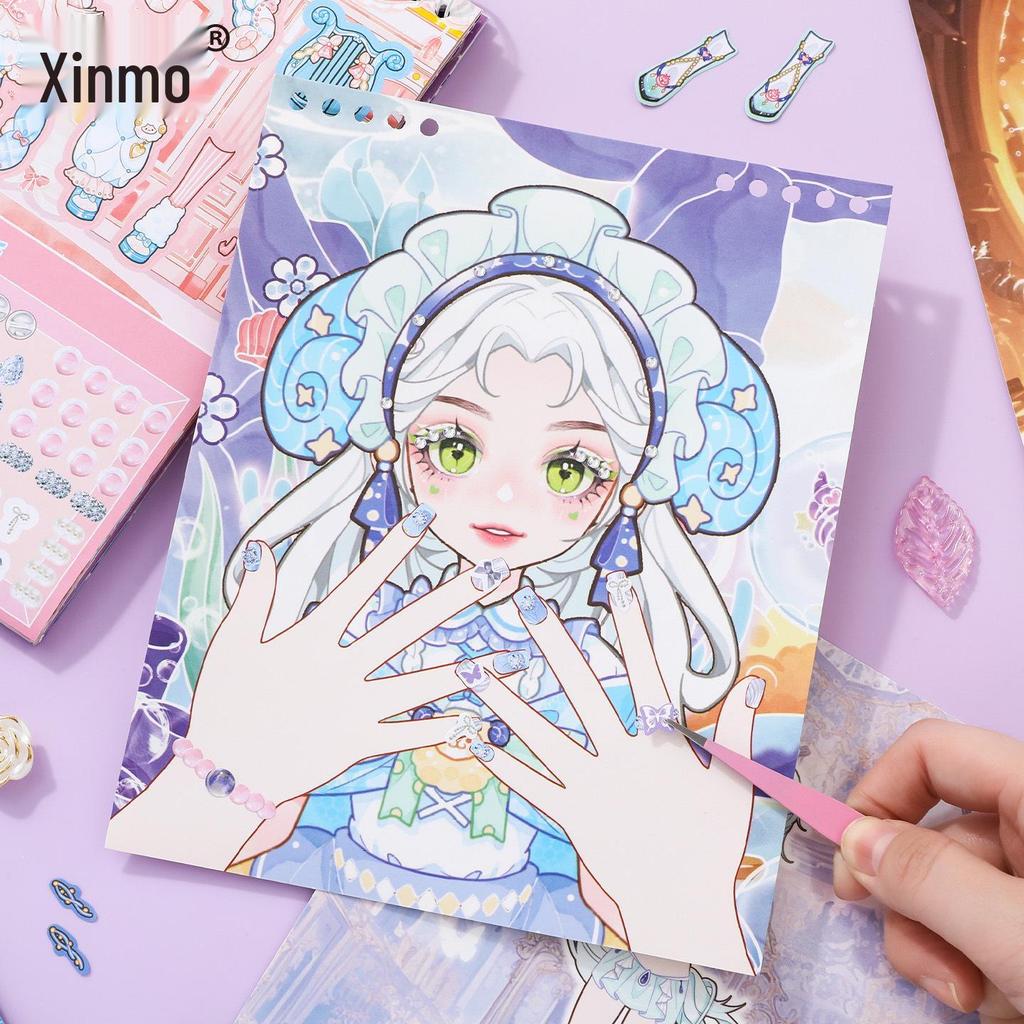 Core Light Girl Dress-Up & Coloring Sticker Book