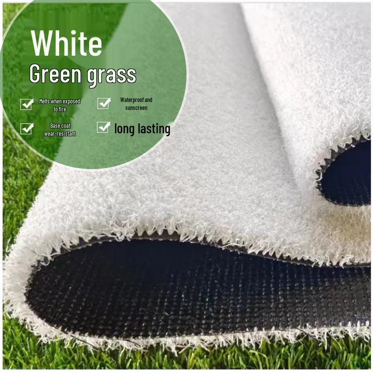 Weißes Kunstrasen-Putting Green & Boule-Rasen für Außen-/Innenbepflanzung und Dekoration, Extra dichter Bodenbelag
