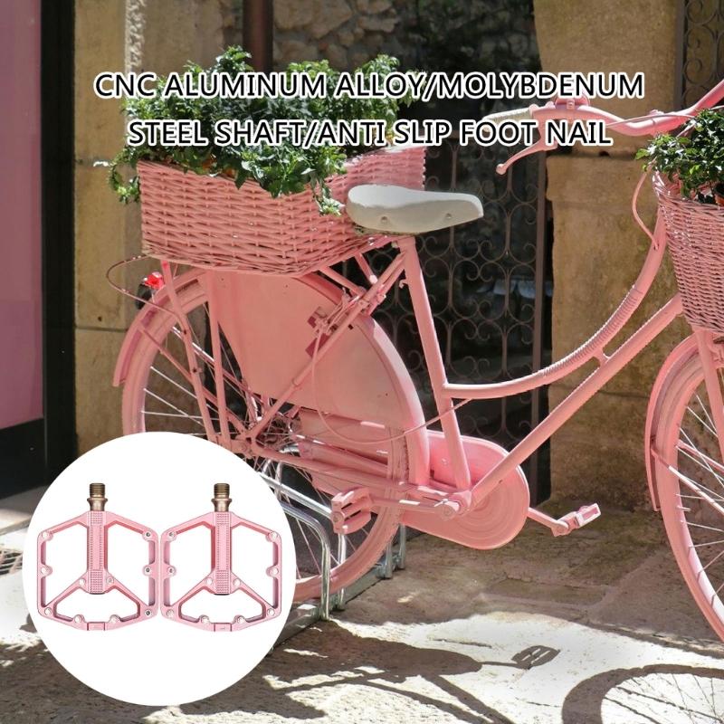 Rutschfeste Rennradpedale Mountainbike-Pedale Aluminiumlegierungs-Pedale 3 Lager Breite Flache Fahrradpedale