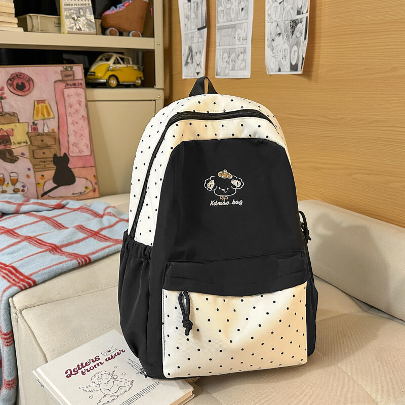 College Style Women's Backpack Colored Student Schoolbag Lightweight Backpack