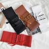 1pcs Women's Wide Black Belt with Buckle and Straps, a Versatile Fashionable - Waist Belt Suitable for Daily Wear, Can W