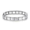 Neue Mode Damen Mann Italienischer Charm Herz Blume Schmetterling Kreuz Delfine Edelstahl Elastisches Armband Gliederarmreif
